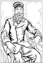 coloring page Joseph Roulin 1888